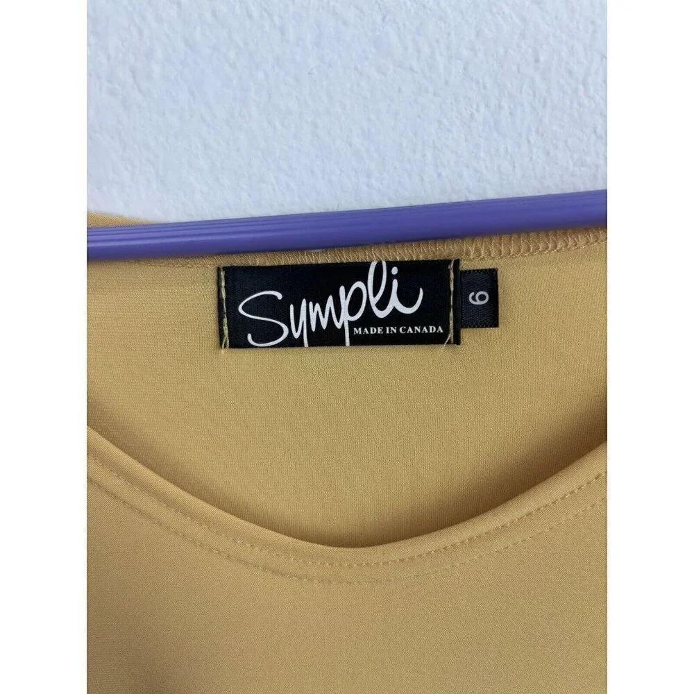 Women's Gold Flowy Top